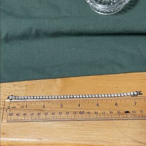 Vintage SETA Elegant Sterling Silver Tennis Bracelet